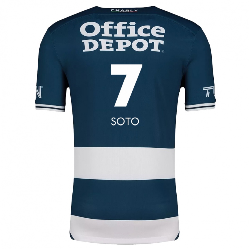 Kids Football Alice Soto #7 Blue White Home Jersey 2024/25 T-Shirt