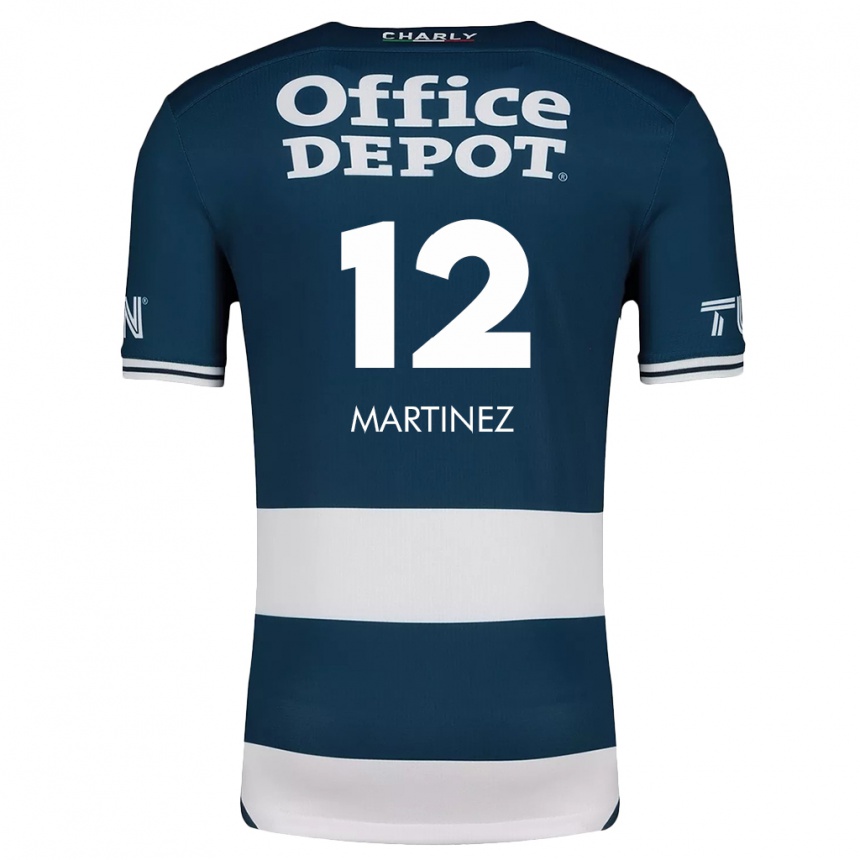 Kids Football Sofía Martínez #12 Blue White Home Jersey 2024/25 T-Shirt