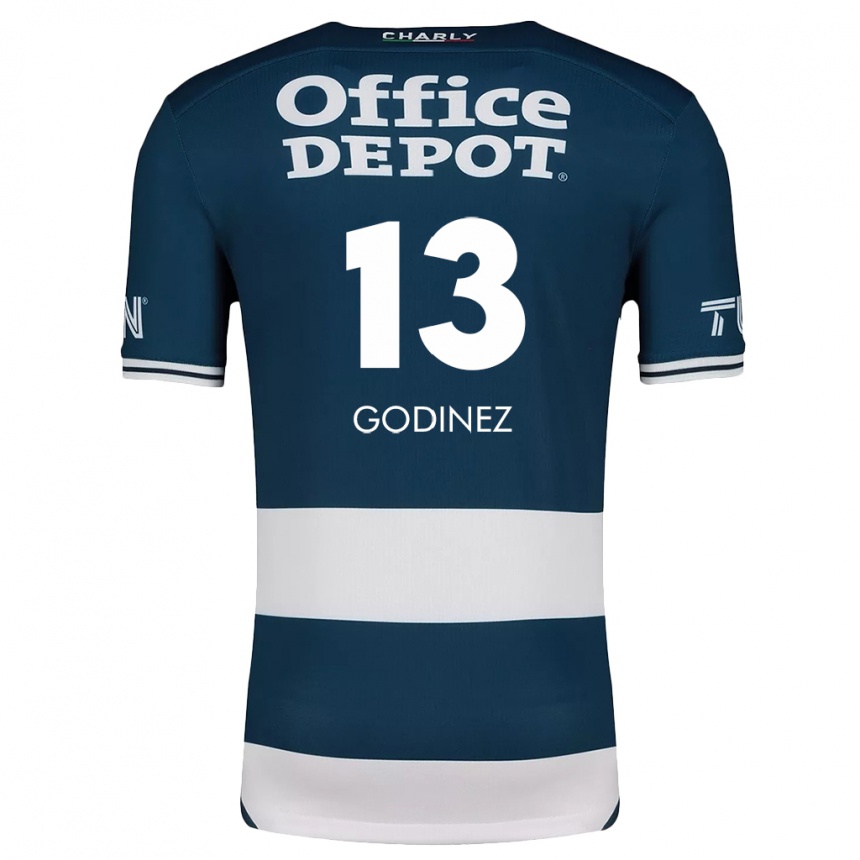 Kids Football Alexandra Godínez #13 Blue White Home Jersey 2024/25 T-Shirt