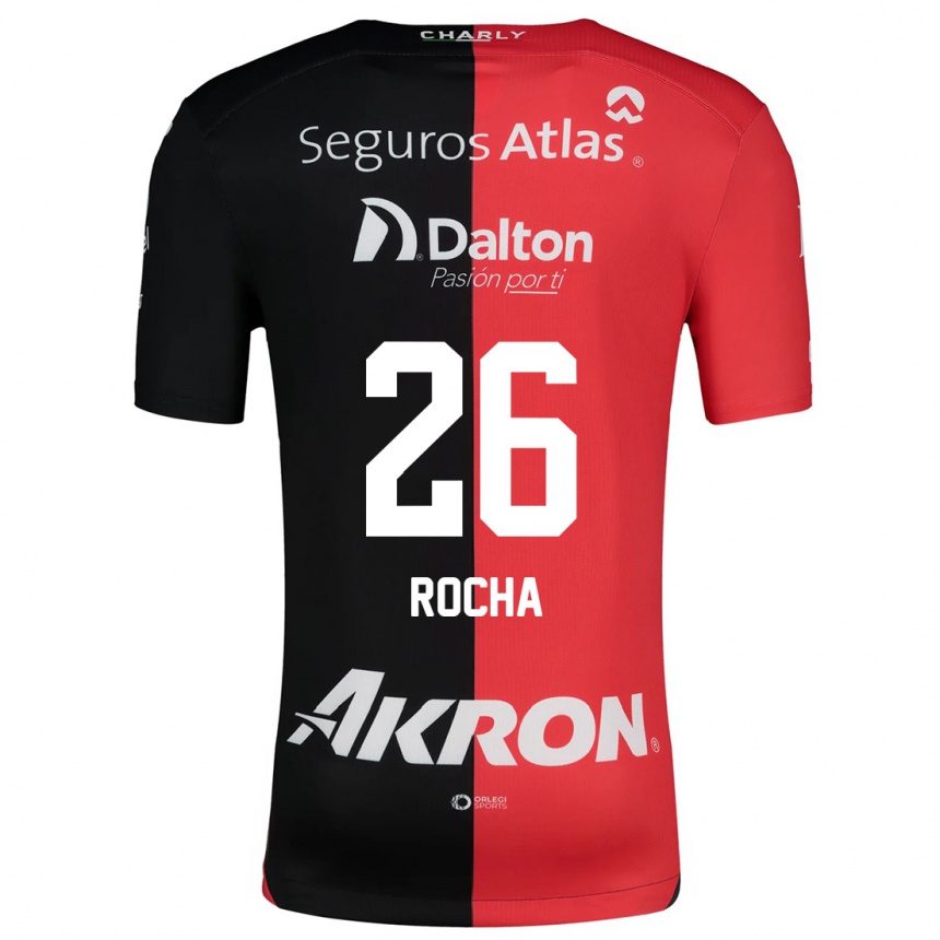 Kids Football Aldo Rocha #26 Red Black Home Jersey 2024/25 T-Shirt