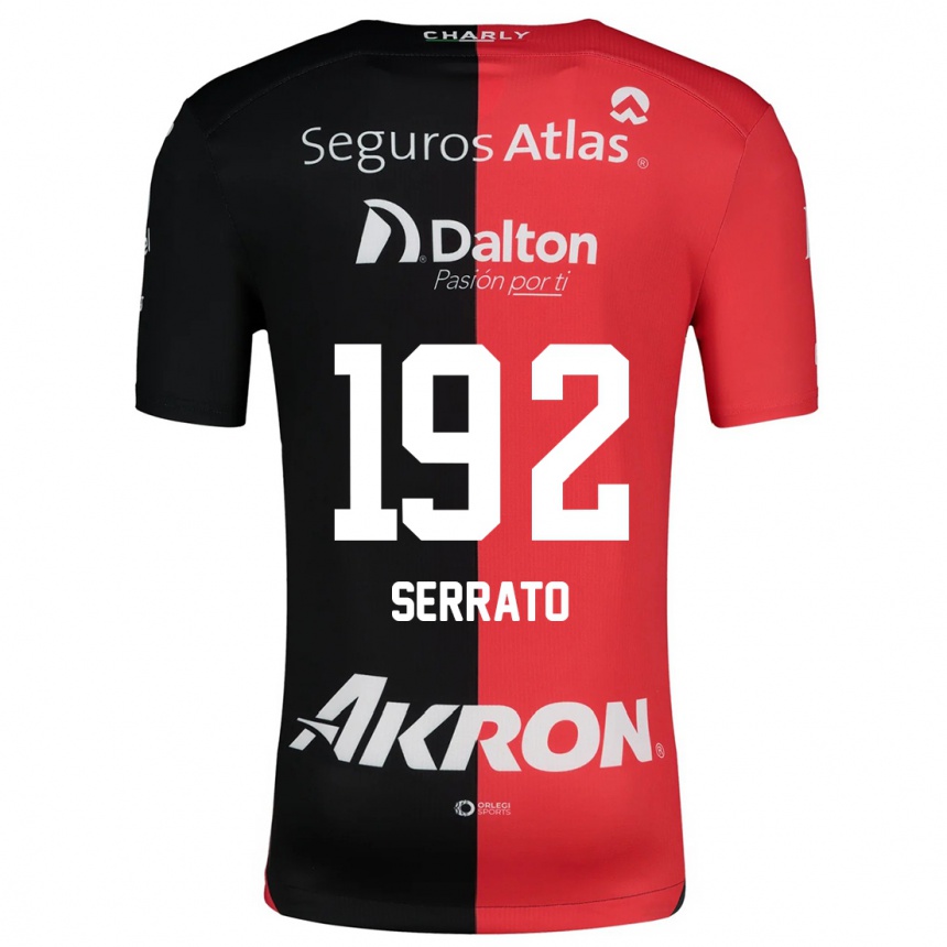 Kids Football Jesús Serrato #192 Red Black Home Jersey 2024/25 T-Shirt