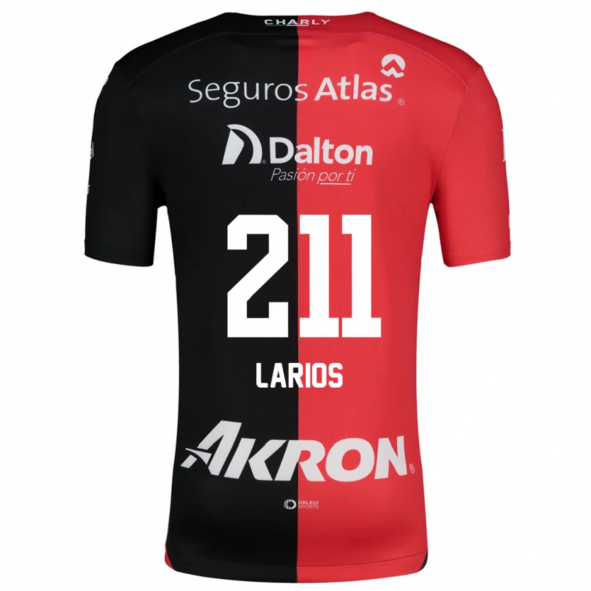 Kids Football Israel Larios #211 Red Black Home Jersey 2024/25 T-Shirt