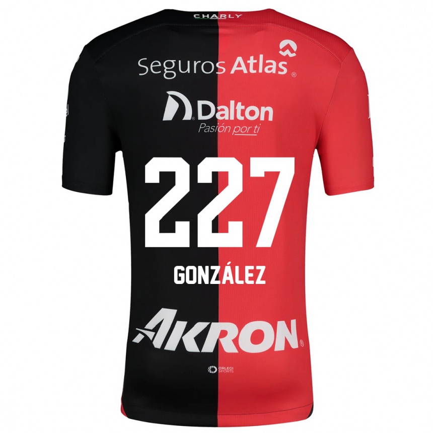 Kids Football Rodolfo González #227 Red Black Home Jersey 2024/25 T-Shirt