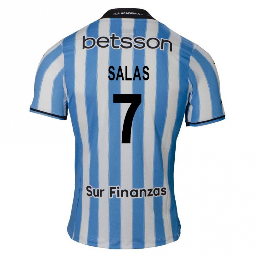 Kids Football Maximiliano Salas #7 Blue White Black Home Jersey 2024/25 T-Shirt