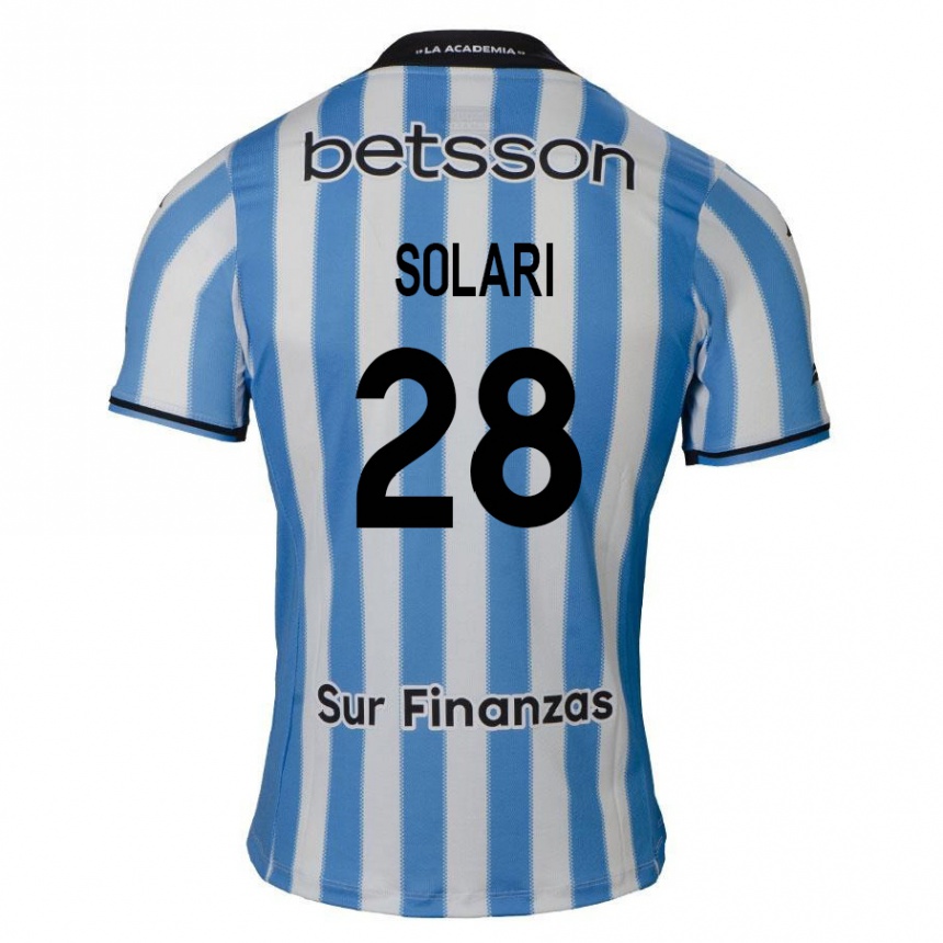 Kids Football Santiago Solari #28 Blue White Black Home Jersey 2024/25 T-Shirt