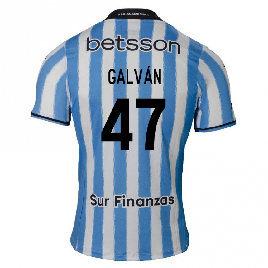 Kids Football Ignacio Galván #47 Blue White Black Home Jersey 2024/25 T-Shirt