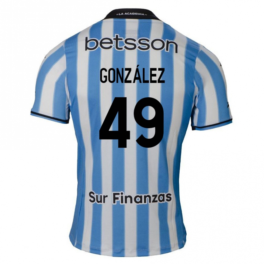 Kids Football David González #49 Blue White Black Home Jersey 2024/25 T-Shirt