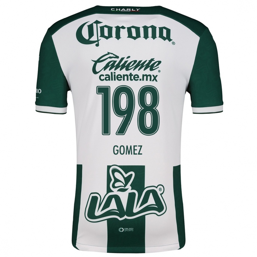 Kids Football Isaác Gómez #198 Green White Home Jersey 2024/25 T-Shirt