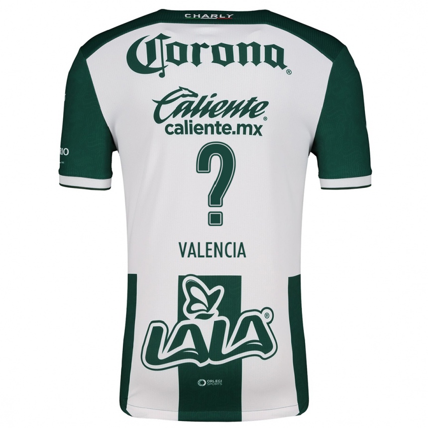 Kids Football Álex Valencia #0 Green White Home Jersey 2024/25 T-Shirt