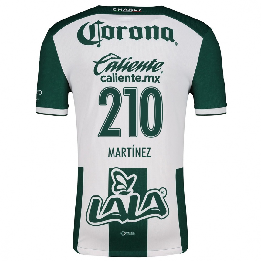 Kids Football André Martínez #210 Green White Home Jersey 2024/25 T-Shirt