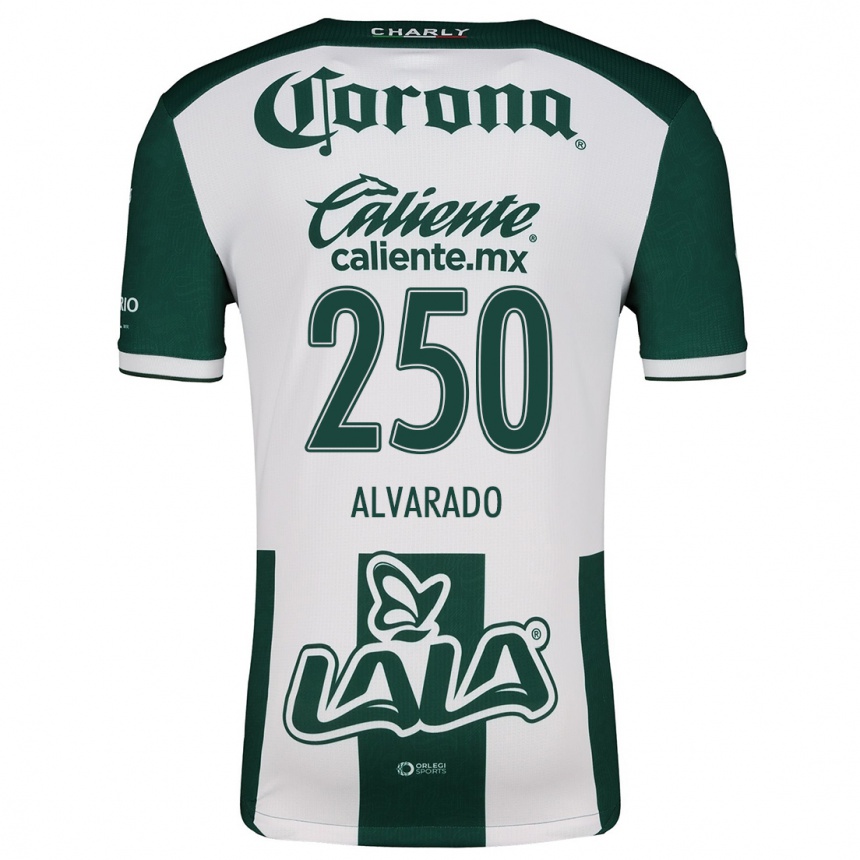 Kids Football Edwin Alvarado #250 Green White Home Jersey 2024/25 T-Shirt