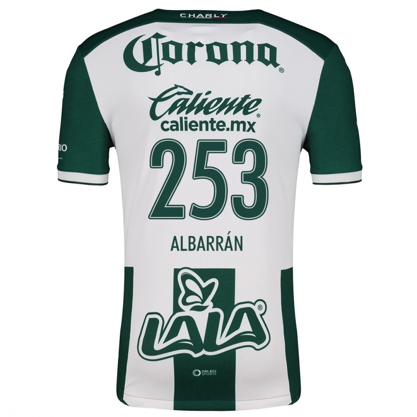 Kids Football Rodrigo Albarrán #253 Green White Home Jersey 2024/25 T-Shirt