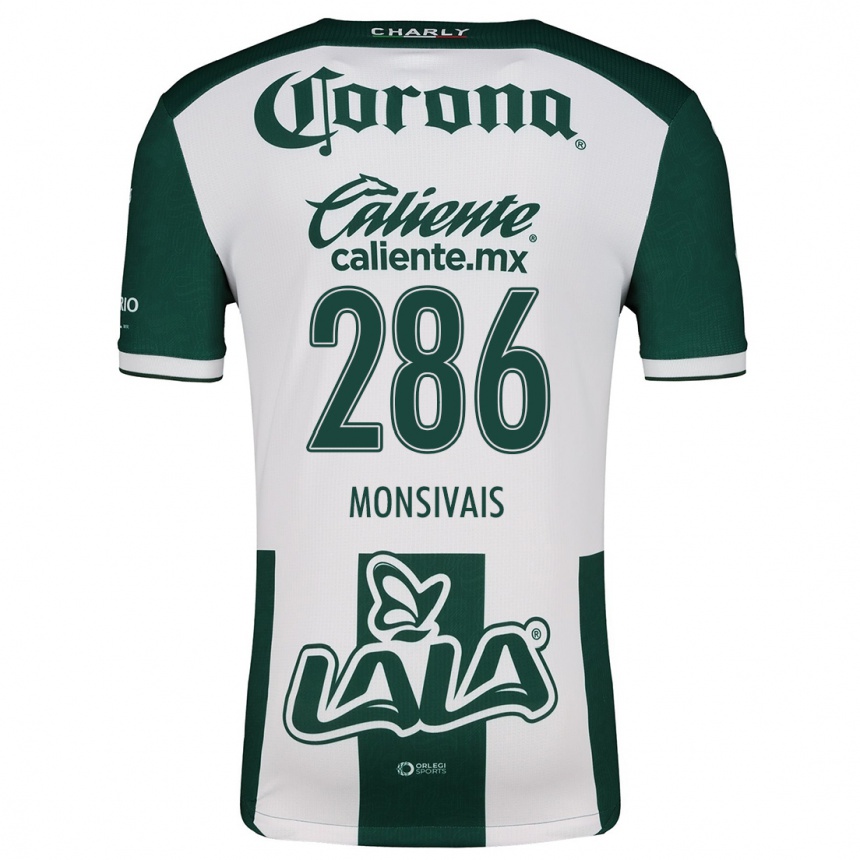 Kids Football Giovani Monsivais #286 Green White Home Jersey 2024/25 T-Shirt