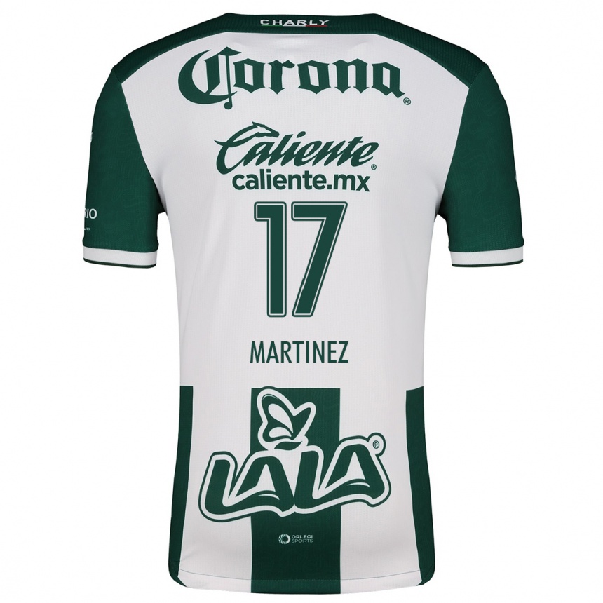 Kids Football Marianne Martínez #17 Green White Home Jersey 2024/25 T-Shirt