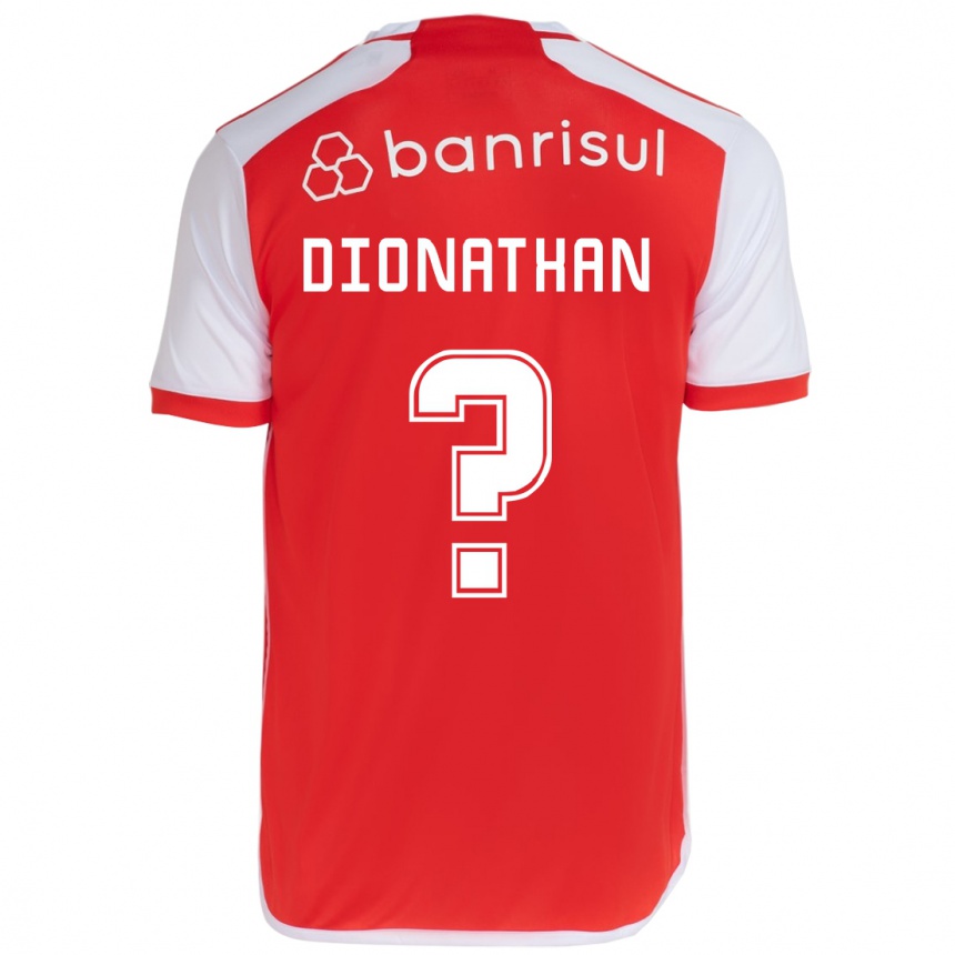 Kids Football Dionathan #0 Red White Home Jersey 2024/25 T-Shirt