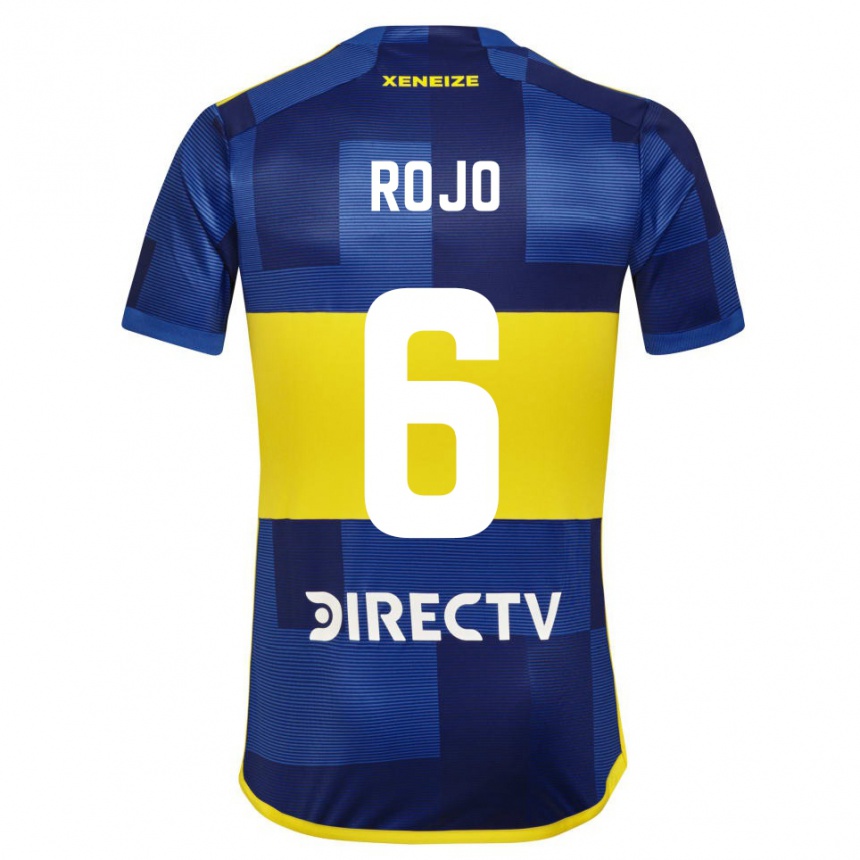 Kids Football Marcos Rojo #6 Blue Yellow Home Jersey 2024/25 T-Shirt