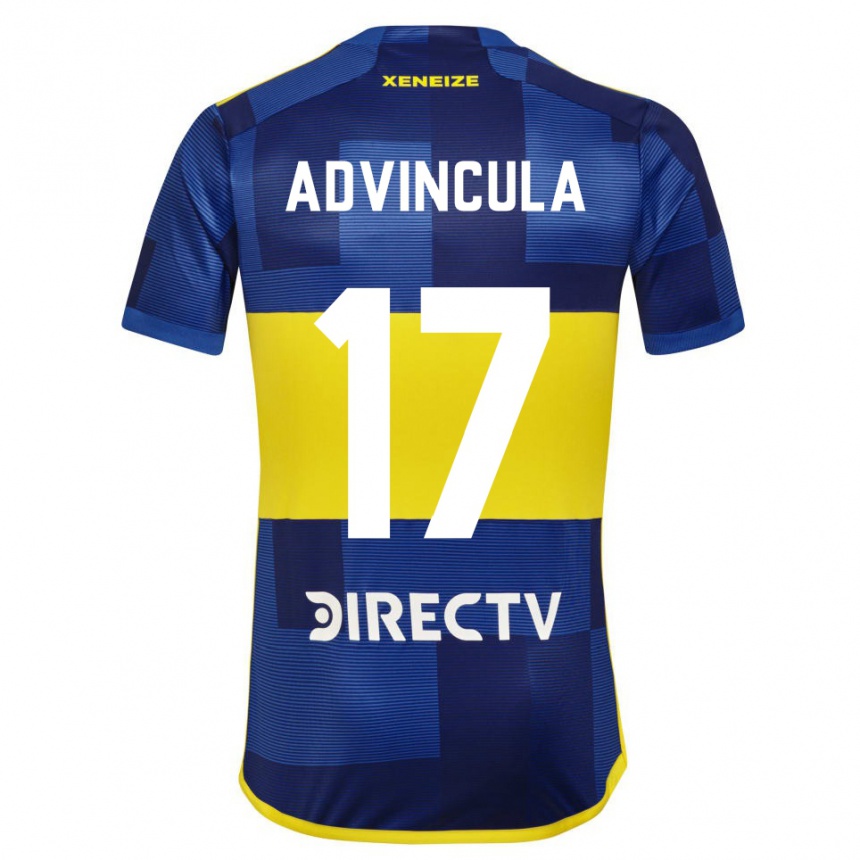 Kids Football Luis Advincula #17 Blue Yellow Home Jersey 2024/25 T-Shirt