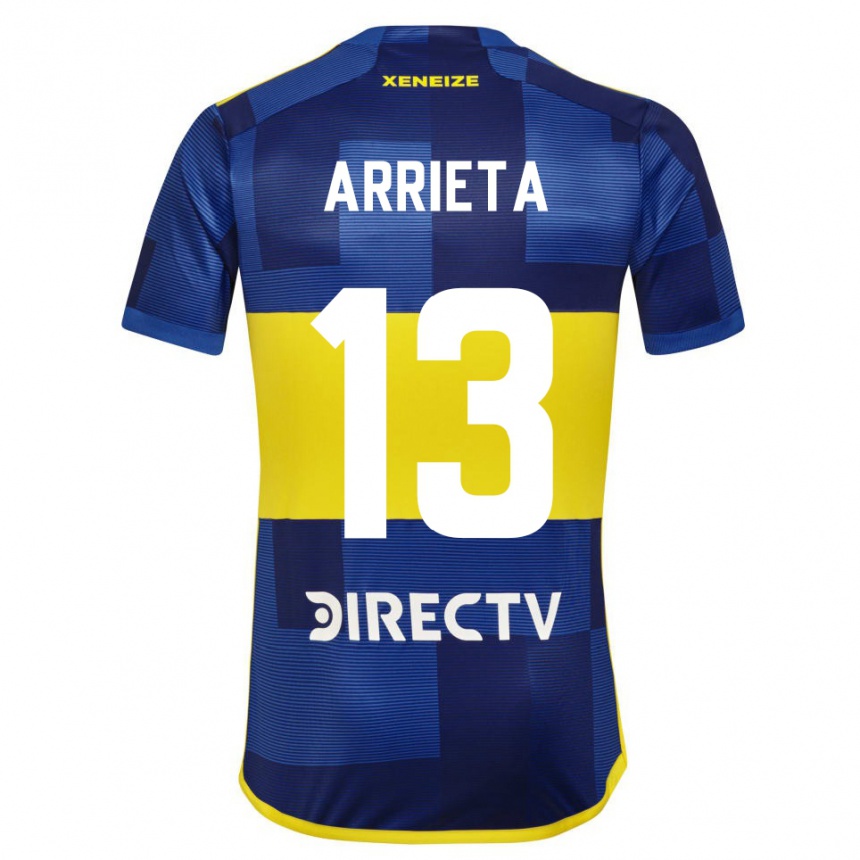 Kids Football Thomas Arrieta #13 Blue Yellow Home Jersey 2024/25 T-Shirt