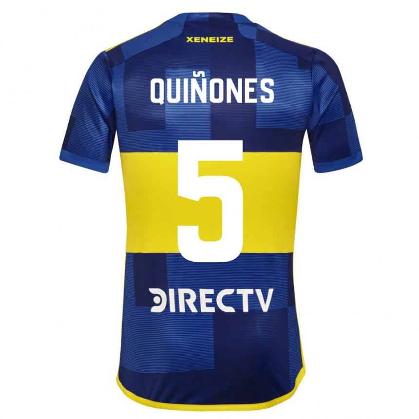 Kids Football Florencia Quiñones #5 Blue Yellow Home Jersey 2024/25 T-Shirt