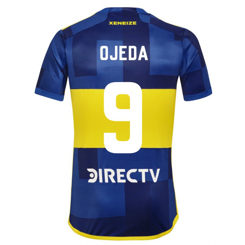 Kids Football Andrea Ojeda #9 Blue Yellow Home Jersey 2024/25 T-Shirt