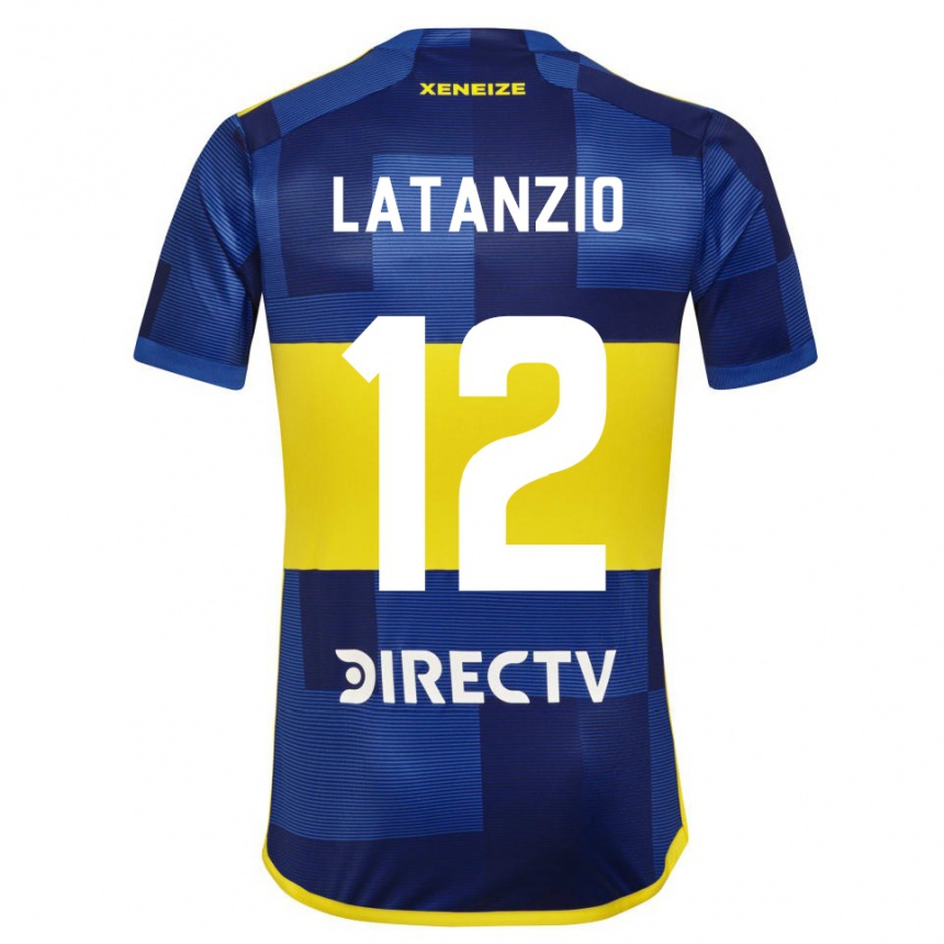 Kids Football Florencia Latanzio #12 Blue Yellow Home Jersey 2024/25 T-Shirt