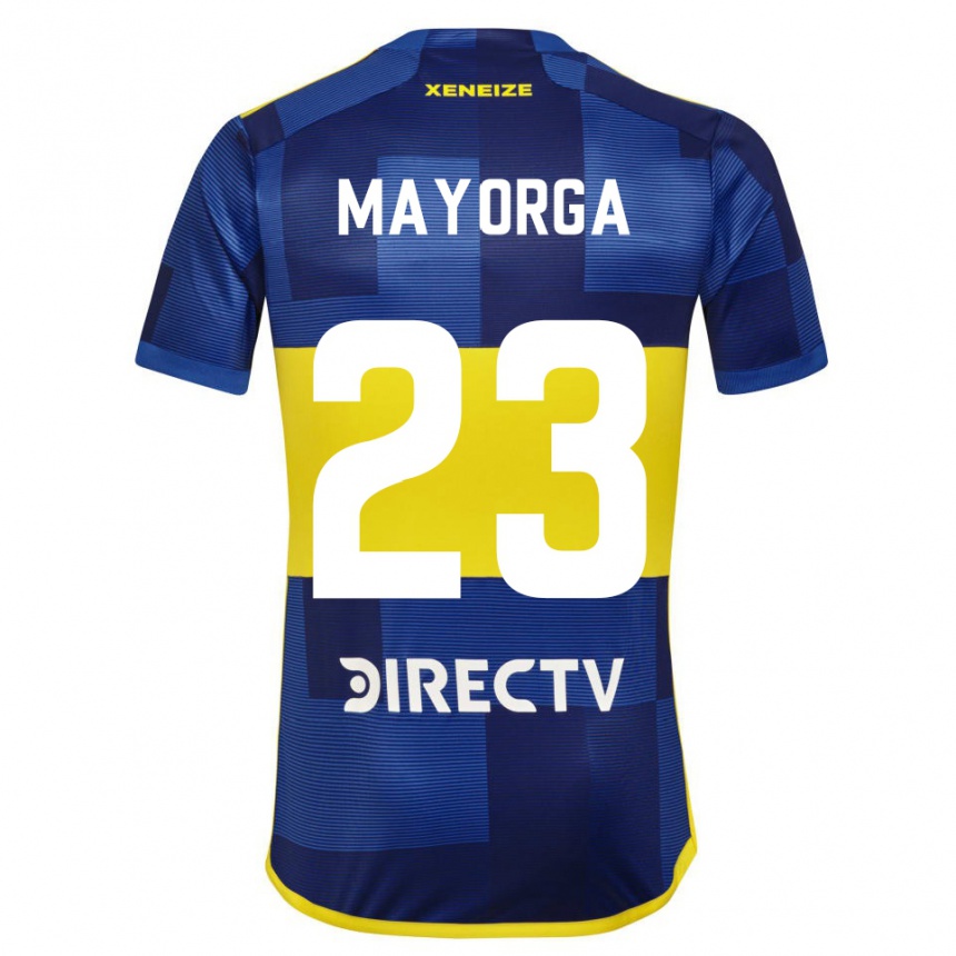 Kids Football Miriam Mayorga #23 Blue Yellow Home Jersey 2024/25 T-Shirt