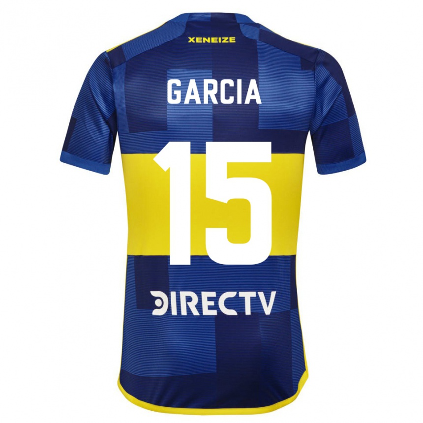 Kids Football Ramiro Garcia #15 Blue Yellow Home Jersey 2024/25 T-Shirt