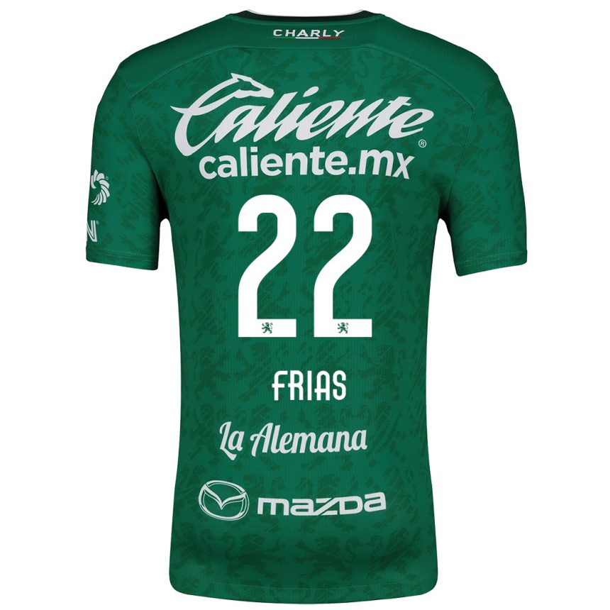 Kids Football Adonis Frías #22 Green White Home Jersey 2024/25 T-Shirt