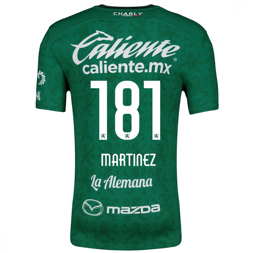 Kids Football Irving Martínez #181 Green White Home Jersey 2024/25 T-Shirt