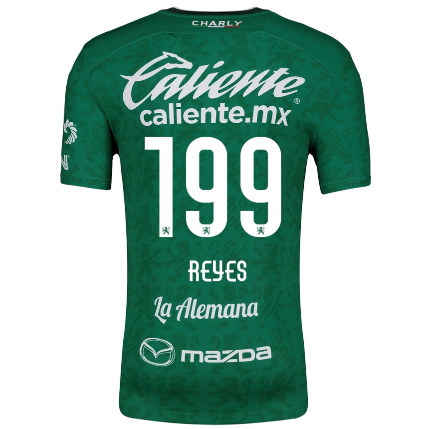 Kids Football Jonathan Reyes #199 Green White Home Jersey 2024/25 T-Shirt