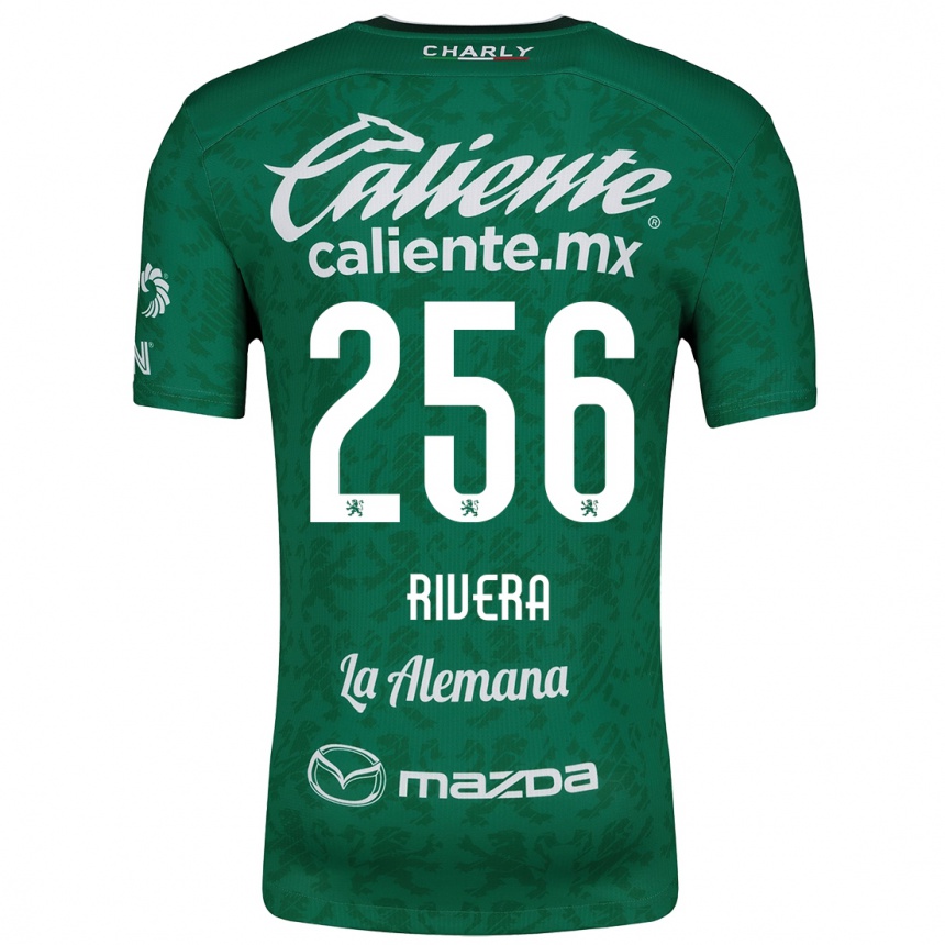 Kids Football Fernando Rivera #256 Green White Home Jersey 2024/25 T-Shirt