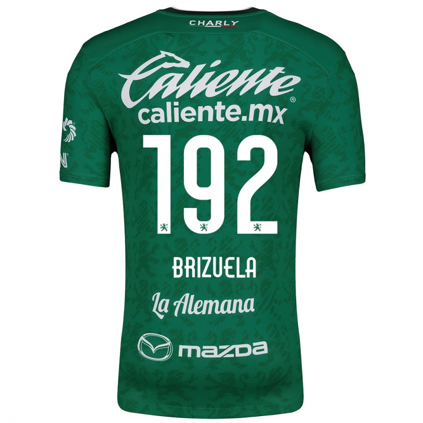 Kids Football Juan Brizuela #192 Green White Home Jersey 2024/25 T-Shirt