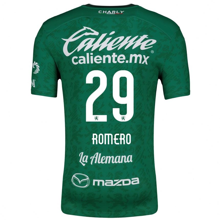 Kids Football Lucas Romero #29 Green White Home Jersey 2024/25 T-Shirt