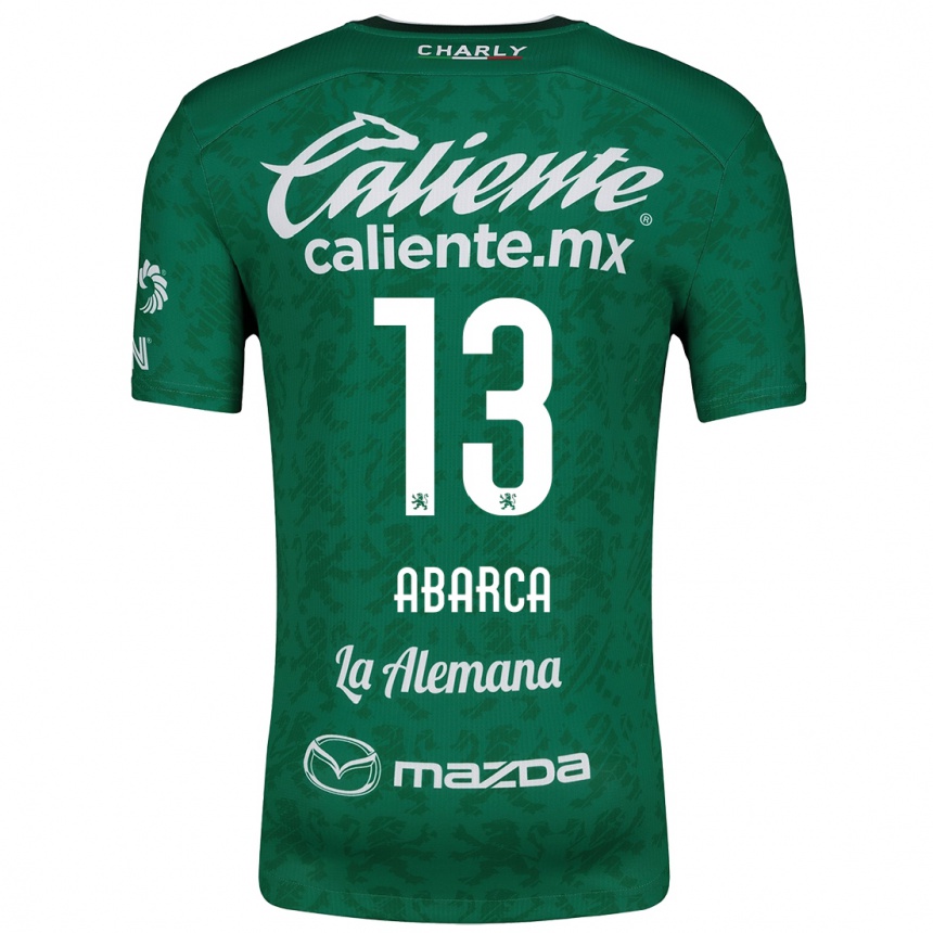 Kids Football Vidalia Abarca #13 Green White Home Jersey 2024/25 T-Shirt