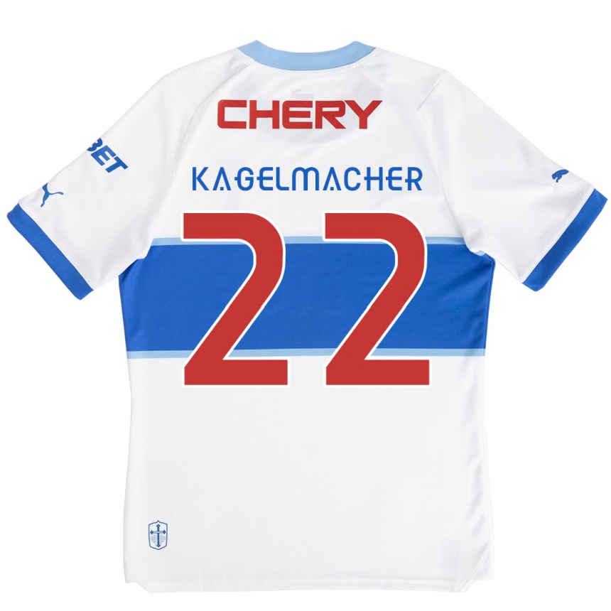 Kids Football Gary Kagelmacher #22 White Blue Home Jersey 2024/25 T-Shirt