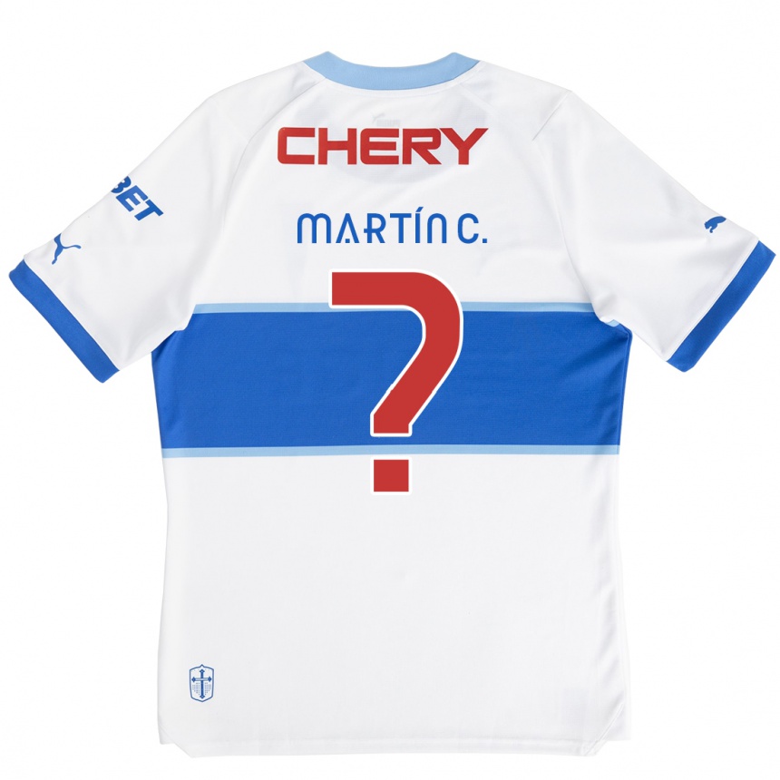 Kids Football Martín Contreras #0 White Blue Home Jersey 2024/25 T-Shirt