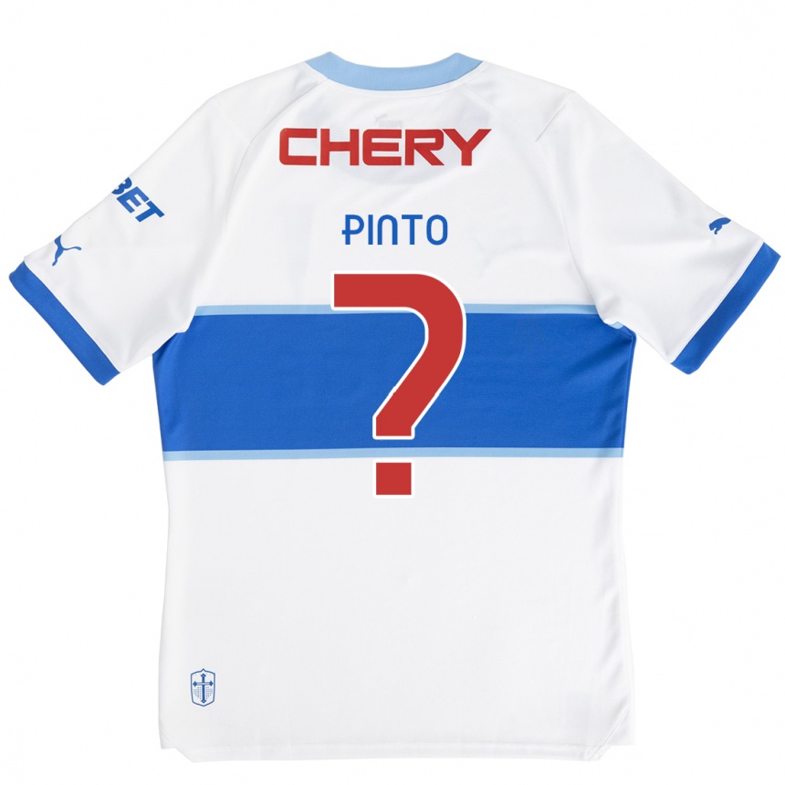 Kids Football Pablo Pinto #0 White Blue Home Jersey 2024/25 T-Shirt