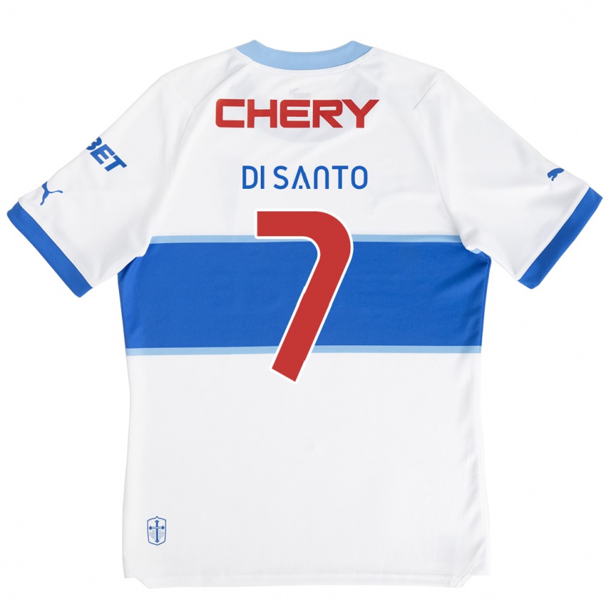 Kids Football Franco Di Santo #7 White Blue Home Jersey 2024/25 T-Shirt