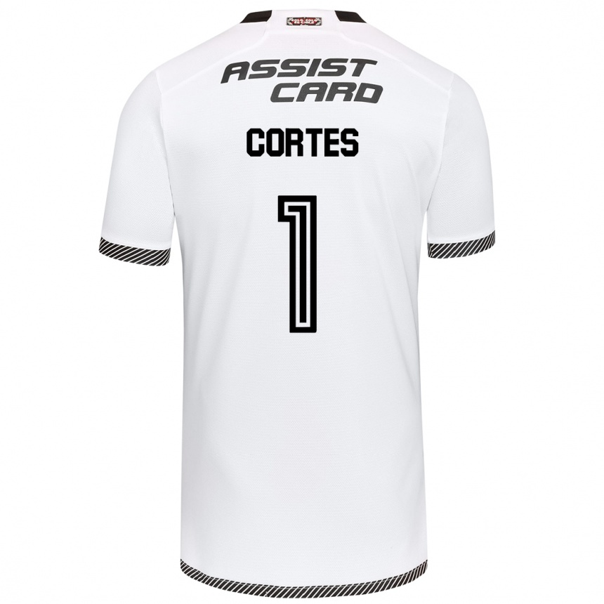 Kids Football Brayan Cortés #1 White Black Home Jersey 2024/25 T-Shirt