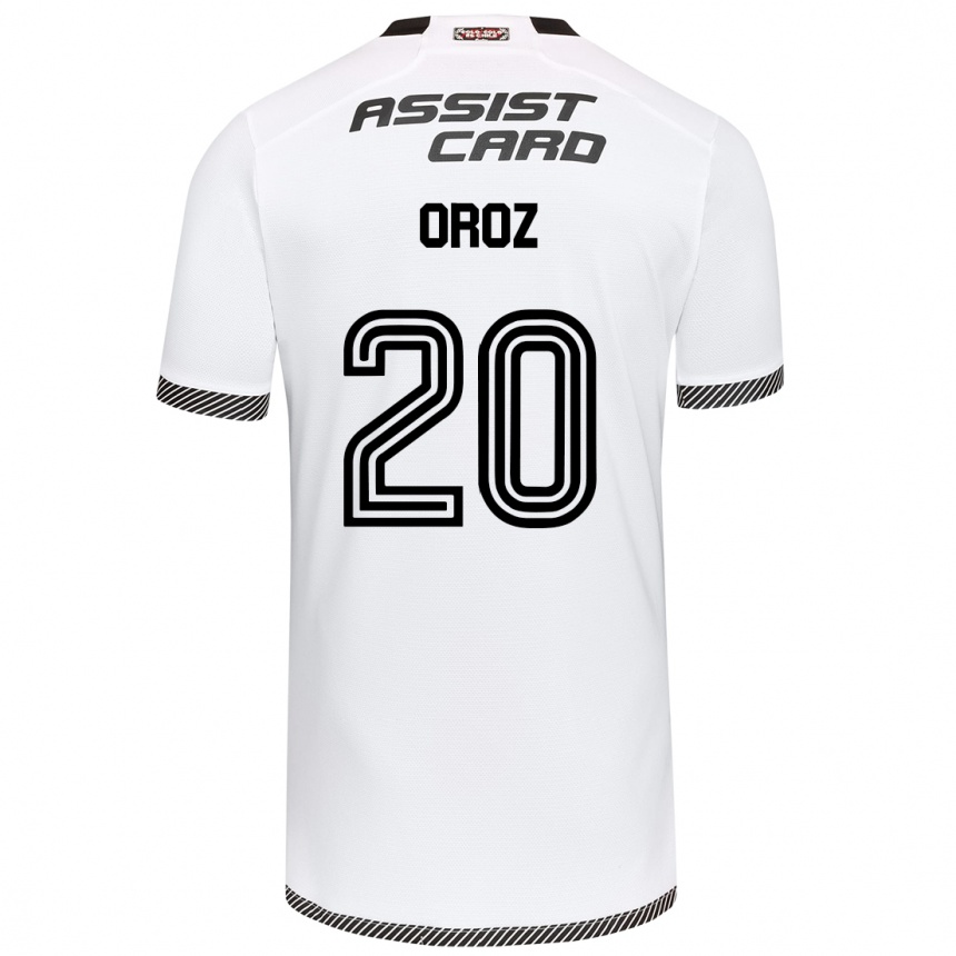 Kids Football Alexander Oroz #20 White Black Home Jersey 2024/25 T-Shirt