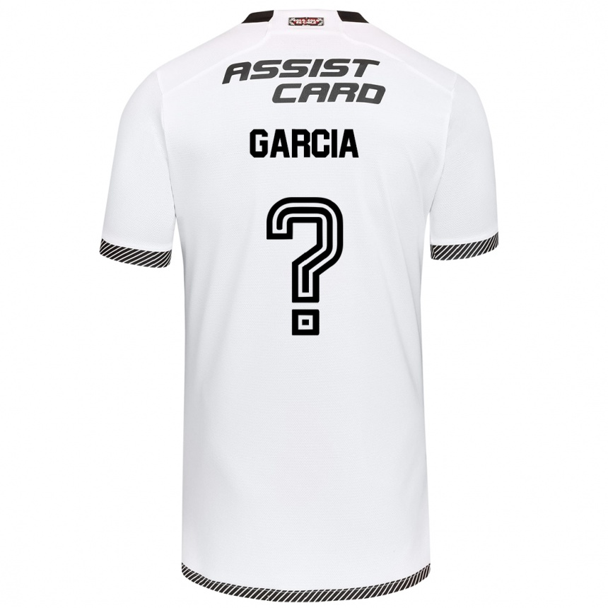 Kids Football Francisco García #0 White Black Home Jersey 2024/25 T-Shirt