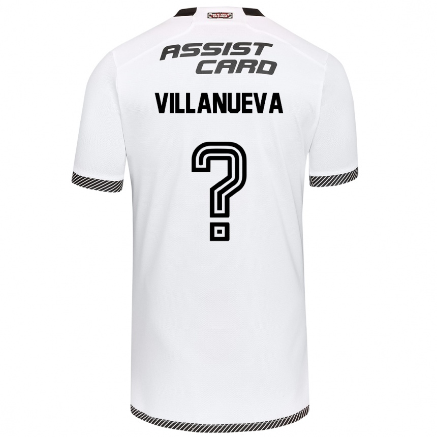 Kids Football Eduardo Villanueva #0 White Black Home Jersey 2024/25 T-Shirt