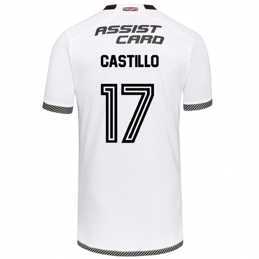 Kids Football Fabián Castillo #17 White Black Home Jersey 2024/25 T-Shirt