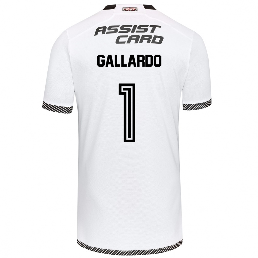 Kids Football Alexia Gallardo #1 White Black Home Jersey 2024/25 T-Shirt