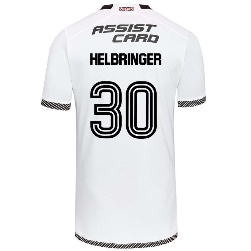 Kids Football Aixa Helbringer #30 White Black Home Jersey 2024/25 T-Shirt