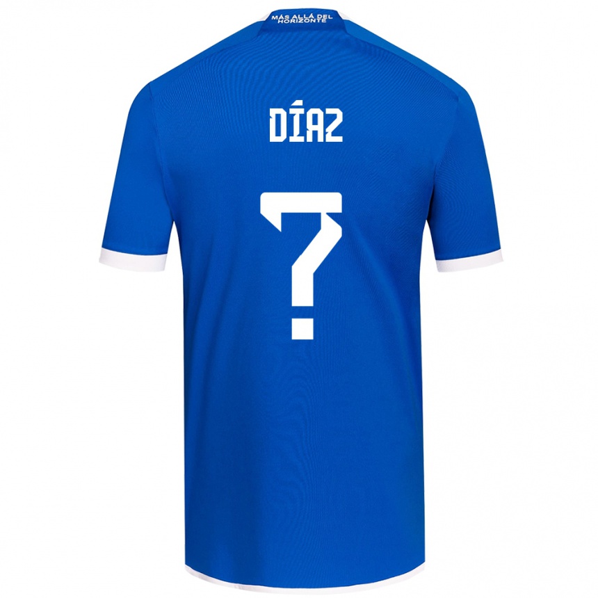 Kids Football Antonio Díaz #0 Blue White Home Jersey 2024/25 T-Shirt