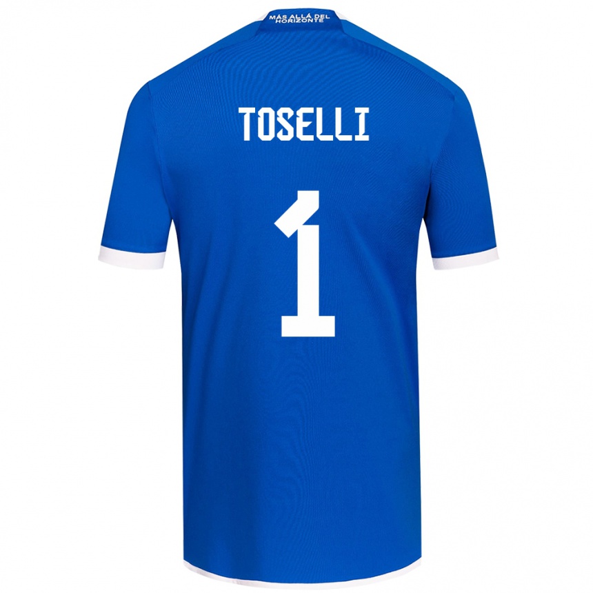 Kids Football Cristopher Toselli #1 Blue White Home Jersey 2024/25 T-Shirt