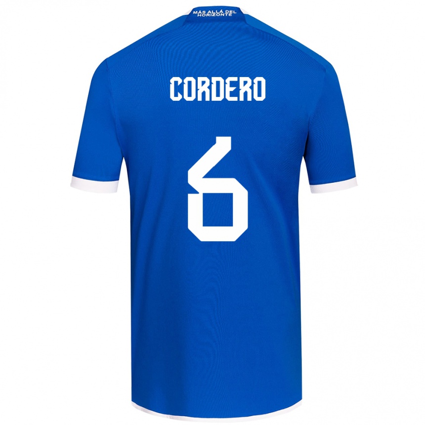 Kids Football Renato Cordero #6 Blue White Home Jersey 2024/25 T-Shirt