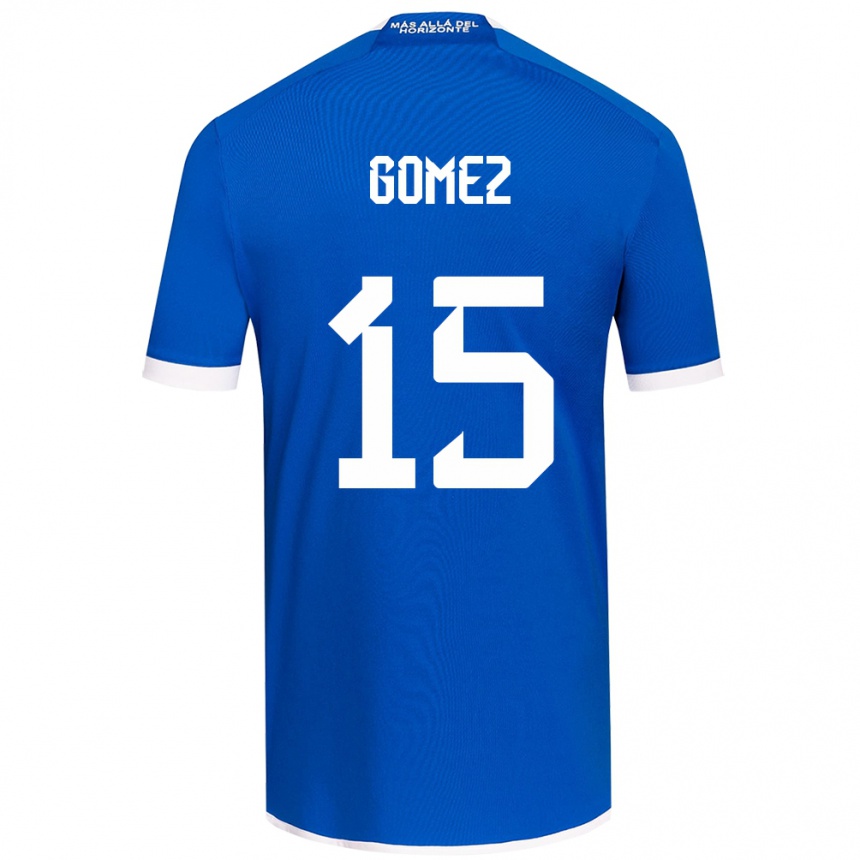 Kids Football Juan Pablo Gómez #15 Blue White Home Jersey 2024/25 T-Shirt