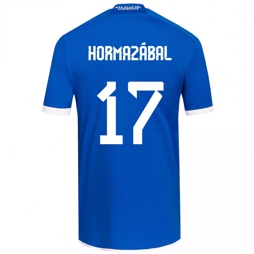 Kids Football Fabián Hormazábal #17 Blue White Home Jersey 2024/25 T-Shirt